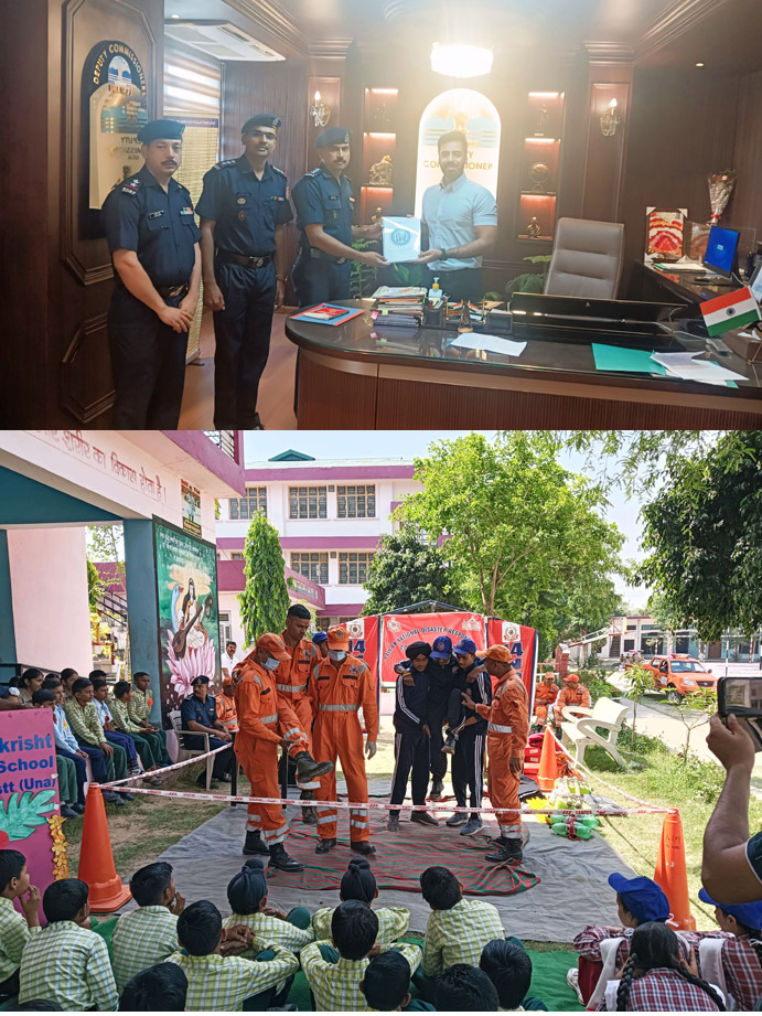 NDRF team will create awareness on disaster in the district